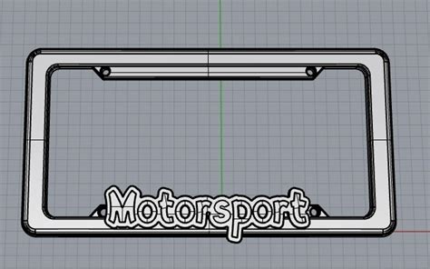 Fichier STL Plaque d immatriculation personnalisée Motorsport Idée