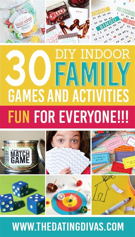 Indoor Activities for the Whole Family - from The Dating Divas