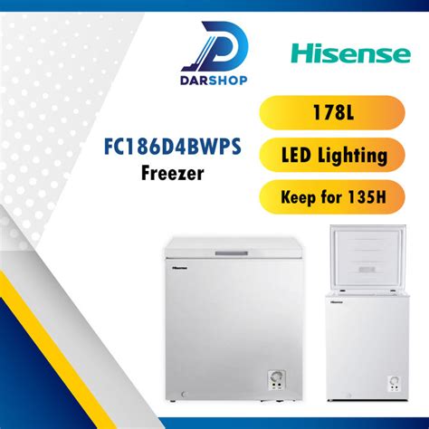 Hisense Chest Freezer 178L FC186D4BWPS Lazada