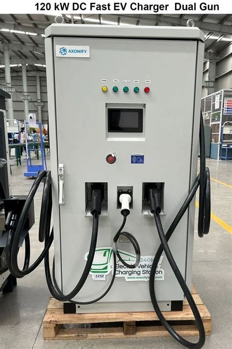 Axonify Kw Dc Fast Ev Charger Dual Gun Commercial Wheeler At