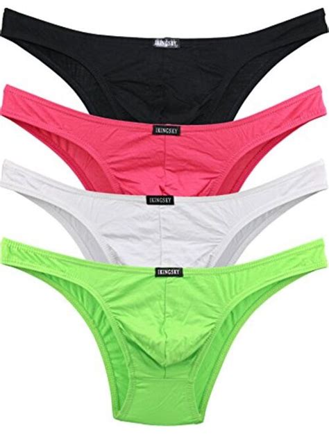 Buy IKingsky Men S Soft Low Rise Bikini Underwear Sexy Mid Coverage