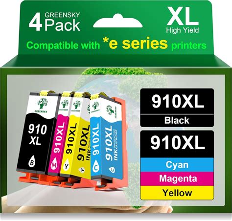 Amazon GREENSKY 910XL Ink Cartridges Replacement For HP 910xl Ink