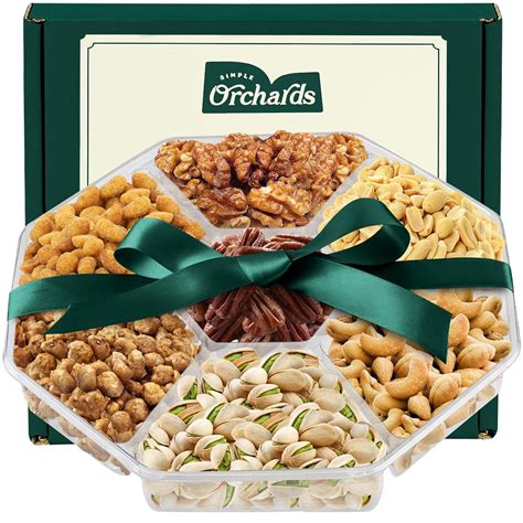 Nuts Gift Basket - With a Variety of Freshly Roasted Nuts - Beautifully ...