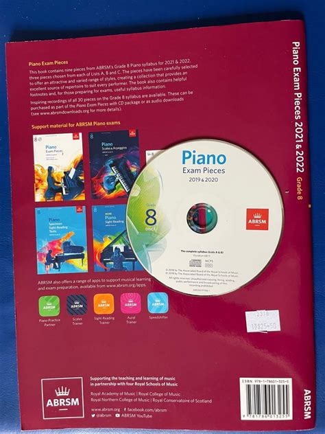 Grade 8 Abrsm Piano Exam Pieces 2021 And 2023 With Cd And Radio