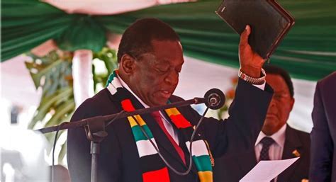 Zimbabwe Emmerson Mnangagwa Takes Oath Of Office Cgtn Africa