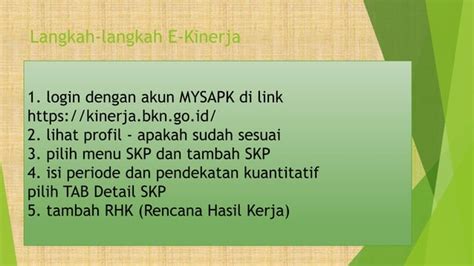 Ppt Langkah E Kinerjapptx