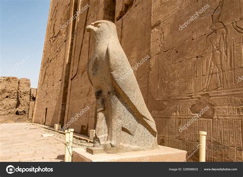 Ancient Egyptian Architecture Ruins Hieroglyphs And Columns Of The