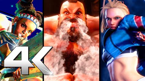 Street Fighter Zangief Cammy Lily Gameplay Trailer K Youtube