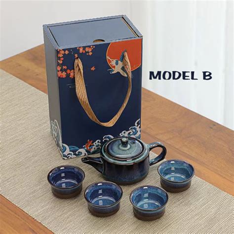 Jual Roux SHIROI Chinese Tea Set Keramik Teko Cangkir Teh Souvenir