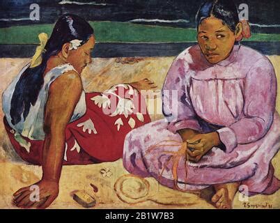 Tahitian Women On The Beach Paul Gauguin Mus E D