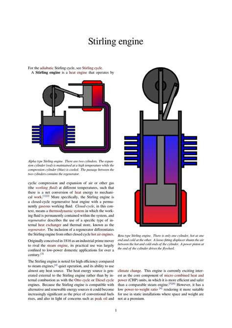 Beta Stirling Engine Plans