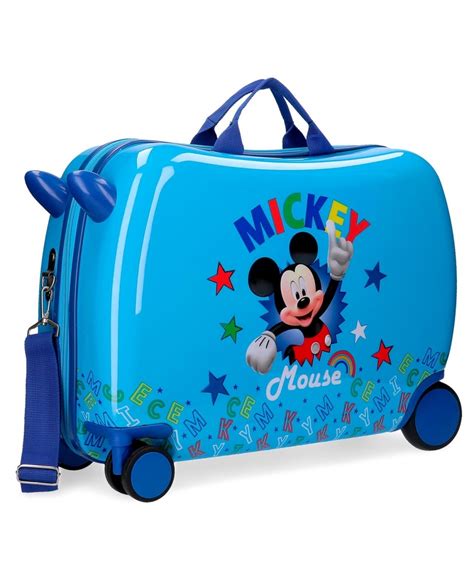 Maleta Infantil Mickey Stars Con 2 Ruedas Multidireccionales Mickey