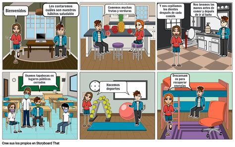 Historieta De Vida Saludable Storyboard By D3cd9caa NBKomputer