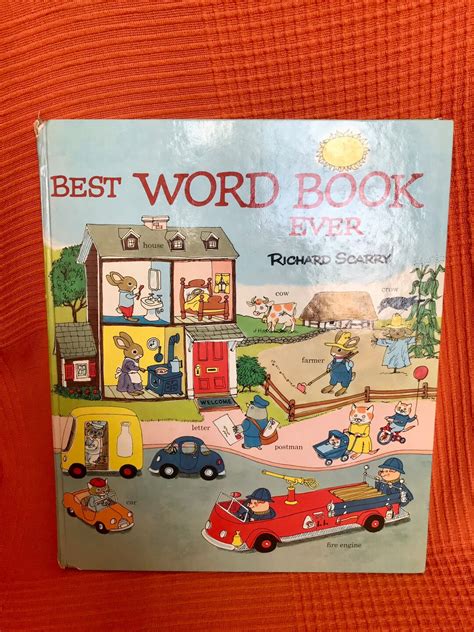 Richard Scarry Best Word Book Ever Classic Etsy