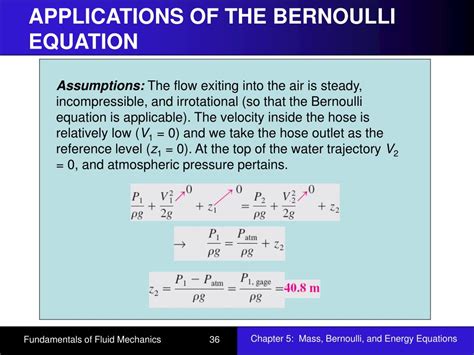 Ppt Chapter Mass Bernoulli And Energy Equations Powerpoint