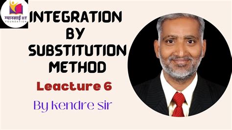 Integration By Substitution Method Youtube