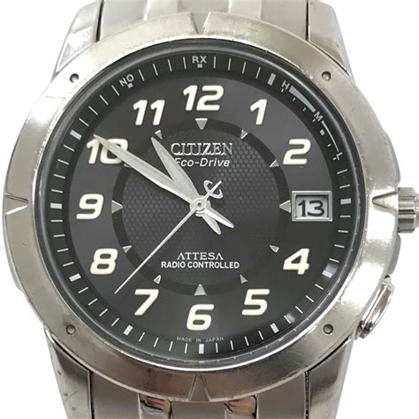 【目立った傷や汚れなし】citizen シチズン Attesa アテッサ Eco Drive エコドライブ 腕時計 Atd53 2751