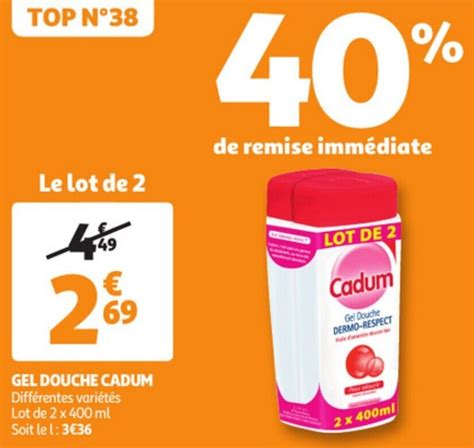 Promo CADUM Gel Douche Chez Auchan