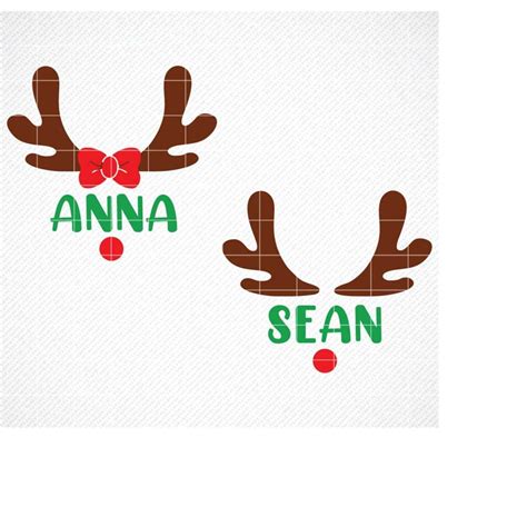 Rudolph Reindeer Frame Svg Rudolph Face Svg Girl Rudolph Inspire Uplift