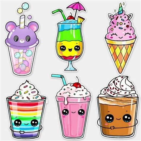 Kawaii Dessin Kawaii Imprimer Dessin Kawaii Glace Dessins Kawaii