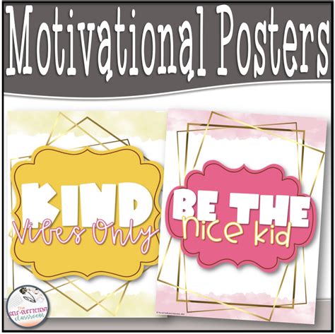 Motivational Classroom Posters Classful