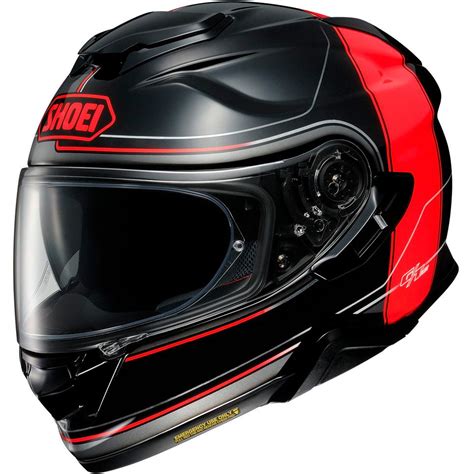 Casque GT AIR II CROSSBAR SHOEI Noir Rouge MOTO AXXE FR Casque intégral