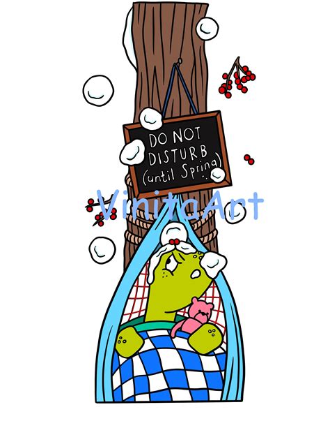 A Loud Winter's Nap Storybook Clipart Digital Download - Etsy