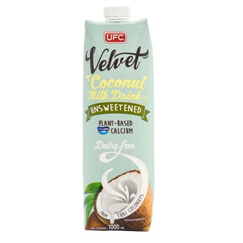 Ufc Velvet Uht Dairy Free Milk Almond Milk Unsweetened Oat Milk