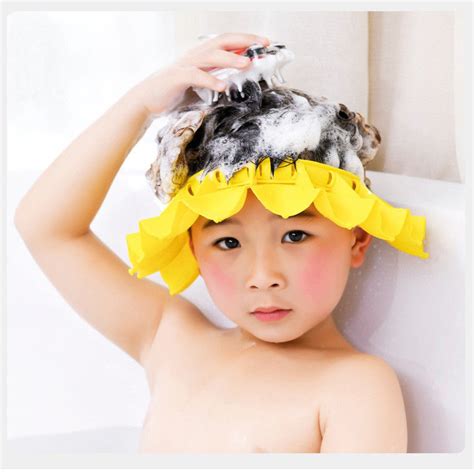 Baby Pe Silicone Shower Bathing Hat 60cm Circumference