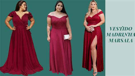 Deslumbrantes Modelos De Vestidos Marsala Para Madrinhas Escolha O Seu