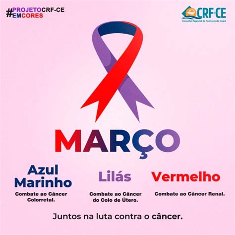 Crfceemcores Mar O Azul Marinho Lil S E Vermelho Combate Ao C Ncer