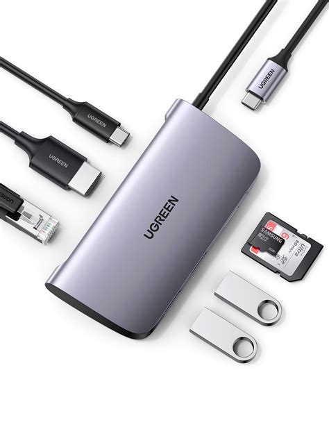 Adapteris Ugreen W Cm Usb C Pd Hub W X Usb A Hdmi K