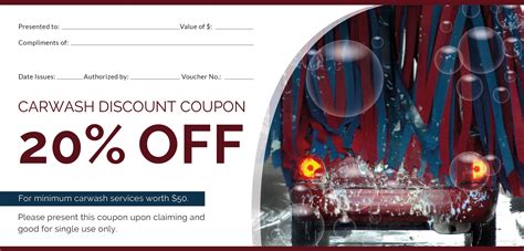 Free Car Wash Discount Voucher Template In Adobe Photoshop Illustrator