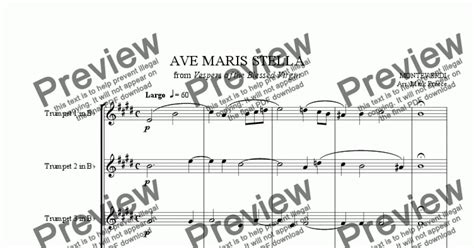 Monteverdi - Ave Maris Stella - Download Sheet Music PDF file