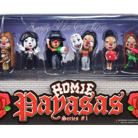 Homie Payasas Series 1 2 Inch Figures Set Of 6 Pieces By Homies Gpbox