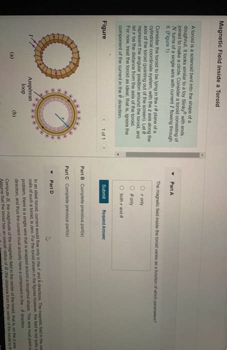 Solved Magnetic Field Inside A Toroid Part A A Toroid Is A Chegg