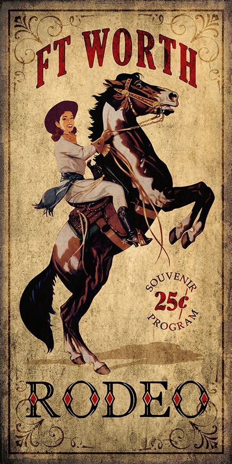 Rodeo Posters At Duckduckgo Rodeo Poster Texas Poster Cowgirl Art