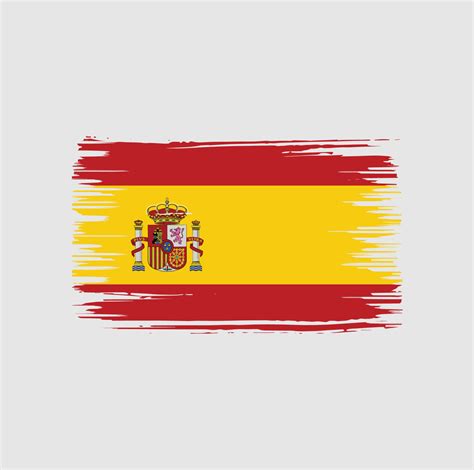 Spain Flag Brush Design. National Flag 6315439 Vector Art at Vecteezy