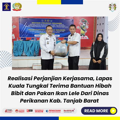 Realisasi Perjanjian Kerjasama Lapas Kuala Tungkal Terima Bantuan