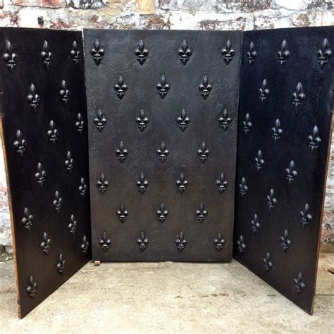 Fireplace, Back plate, Cast iron