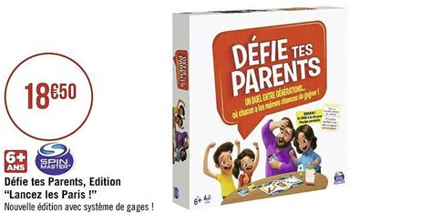 Offre Defie Tes Parents édition lancez Les Paris chez Super U