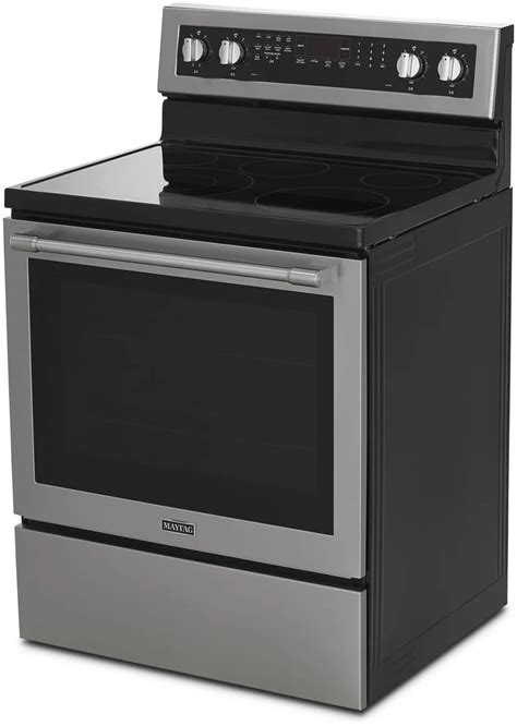 Maytag Mer8800fz 30 Inch Freestanding Electric Range With 5 Elements 64 Cu Ft Capacity