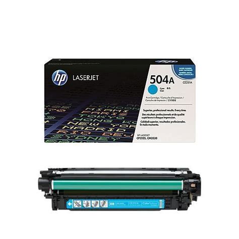 Hp 504a Cyan Original Toner Cartridge Ce251a Red Bus Cartridges