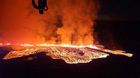 Iceland Volcano Lava Inside Grindavik After New Fissure Opens In