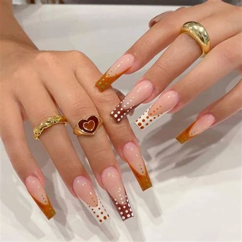 Fall In Love With Fabulous Fall Coffin Nails Designs This