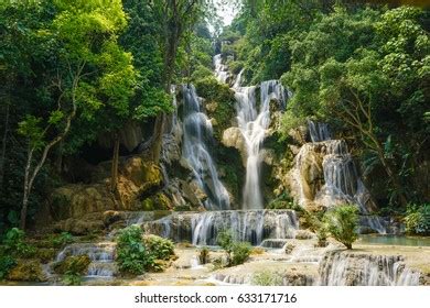 Drone Shot Kuang Si Waterfall Vang Stock Photo 1670467255 | Shutterstock