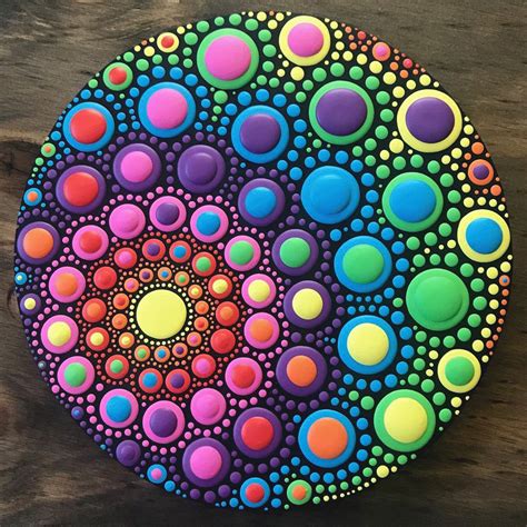 Createandcherish Shared A New Photo On Etsy Dot Art Painting Rock