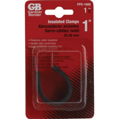 Gardner Bender 1 In Steel Wrubber Insert Black Cable Clamp Ppr 1600