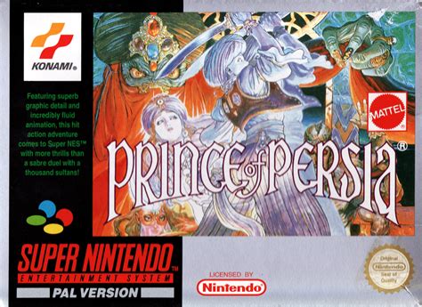 Prince Of Persia 1992 Snes Box Cover Art Mobygames