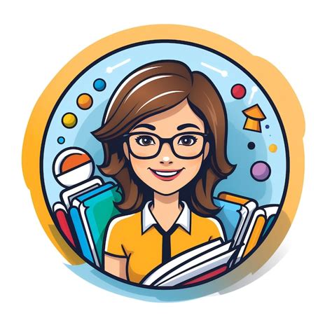 Teacher Woman Avatar Icon Illustration In Vector Style Premium Ai